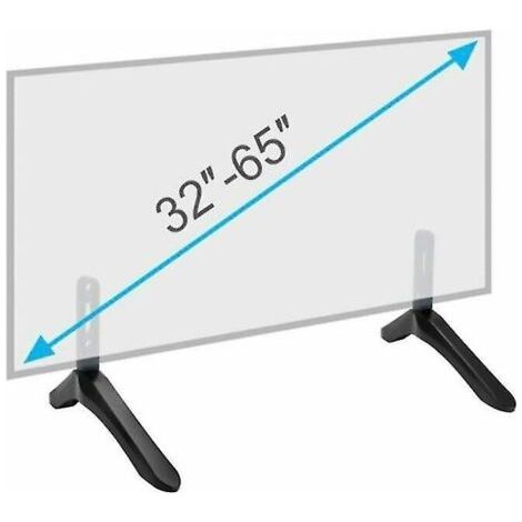 Support universel de base pour télévision, conçu pour les téléviseurs LCD de 32 à 65 pouces de marques telles que Samsung, Vizio et Sony (non compatible avec les téléviseurs LG). Il s'agit d'un suppor (1/4)