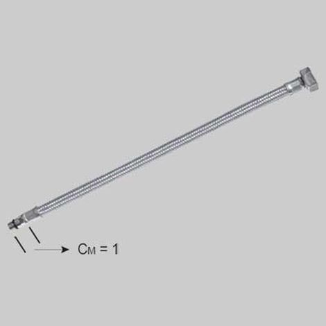 FLESSIBILE INOX PER MONOCOMANDI LAVELLI 3 VIE CM 35 - F 1/2 x M 08
