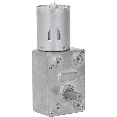 Moteur à engrenage à vis sans fin 6 tr/min, autobloquant robuste, motoréducteur CC 12V pour ouvre-porte et treuil compact (1/5)