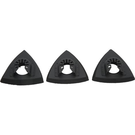 Kit de remplacement de 3 pièces pour outil multifonction oscillant : plateau de ponçage triangulaire à dégagement rapide