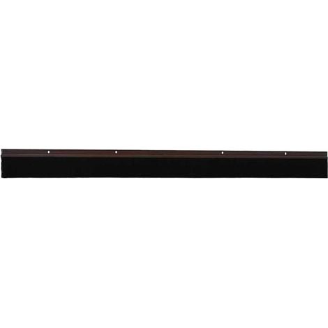 Brosse à visser pour joint de porte, 2 pièces, marron, 100 cm