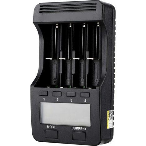 Liitokala Lii-500 Smart Charger with LCD Display - 4 Slots for Ni-MH Ni-Cd Li-Ion Rechargeable Batteries (1/2)