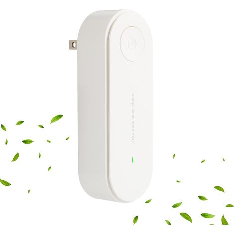 Purificateur d'air à brancher, convient aux chambres, toilettes, placards et pièces pour animaux (blanc)