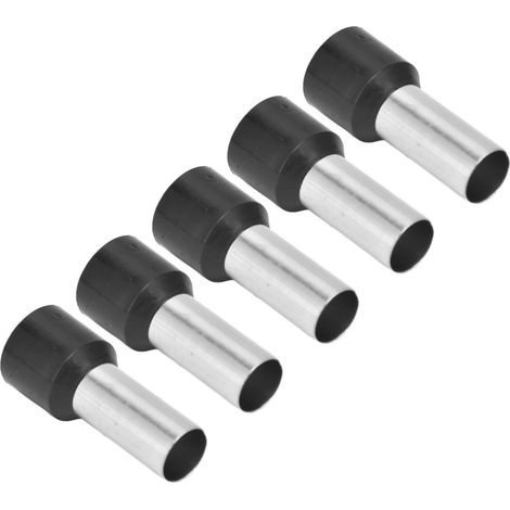 50 Manchons de câble à sertir isolés E25-16, 4 AWG, connecteurs de bout de fil style UE, lot de 50 pièces, cosse tubulaire isolée (1/5)
