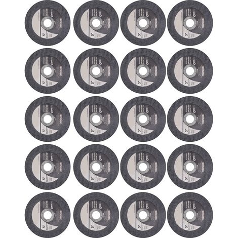 20 Trennscheiben für Winkelschleifer, ultradünn, für Metall und Edelstahl, Außendurchmesser 125 mm, Innendurchmesser 22 mm (1/5)
