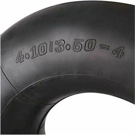 Pneu à chambre à air série 4.10/3.50-4 pour chariot à main, chariot, chariot à main, chariot de jardin, tondeuse à gazon, chambre à air de rechange 4.10-4 (2 pièces) (1/3)