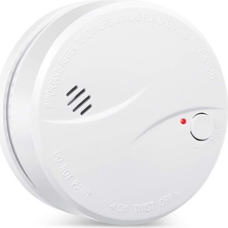 1 détecteur de fumée sans fil, photoélectrique, batterie lithium 10 ans, pour maison et appartement