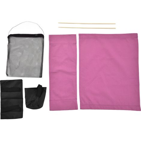 Housse de remplacement pour chaise de directeur avec poche de rangement, housse de protection en toile pour siège, couleur rouge rose pour la maison (1/5)