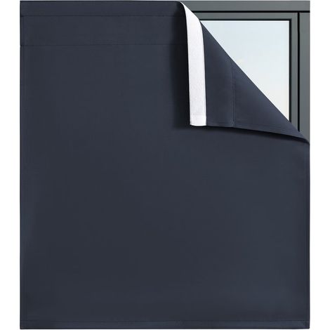Zweiteilige Außenrollos (Stange nicht enthalten), wasserdicht, geeignet für Terrassen, winddicht, geeignet für Gartenhäuser/Balkone, 74 x 76 cm (blau). (1/5)