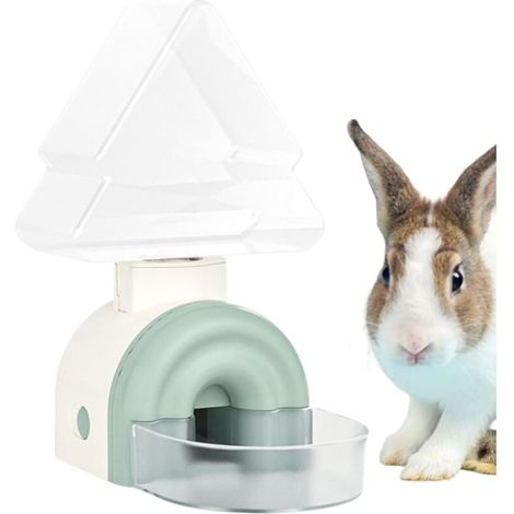 Small Animal Water Fountain Hedgehog Water Dispenser, Automatic Hanging Pine Tree Shaped Dispenser 520ml for Indoor and Outdoor Rabbits and Squirrels (1/5)