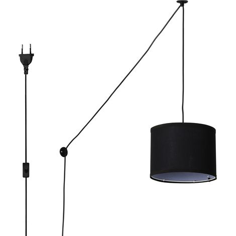 Lámpara Colgante Decorativa "KIM" - Con Cable Y Enchufe - E27 - Negro (1/5)