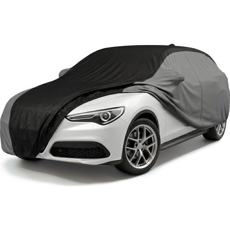 Housse de voiture Indoor Eco, bâche complet pour l'interieur taille 8 SUV/VAN noir (1/5)