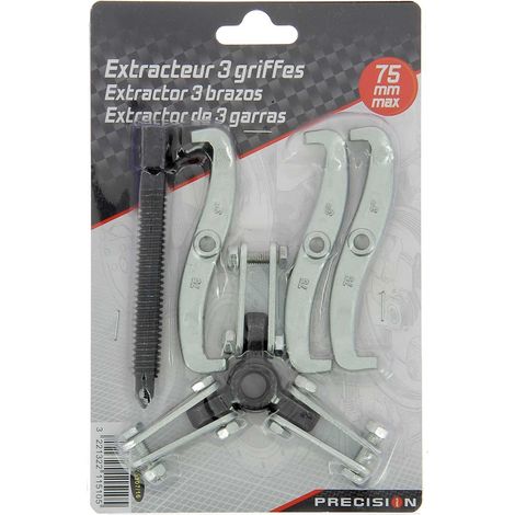 Estraitore a 3 griffe 75 mm per cuscinetto - ACCIAIO PRECISO - Pignone - Volano