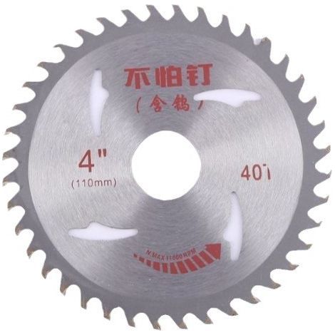Lame de scie carbure 10 pouces 60 dents anti-clous, disque bois pour meuleuse, alésage 25mm réduit 20mm (1/5)