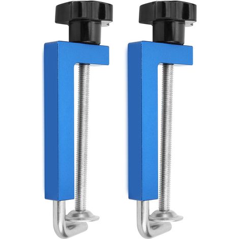Lot de 2 pinces de fixation flexibles en alliage d'aluminium de 120 mm pour le bricolage en menuiserie. (1/5)