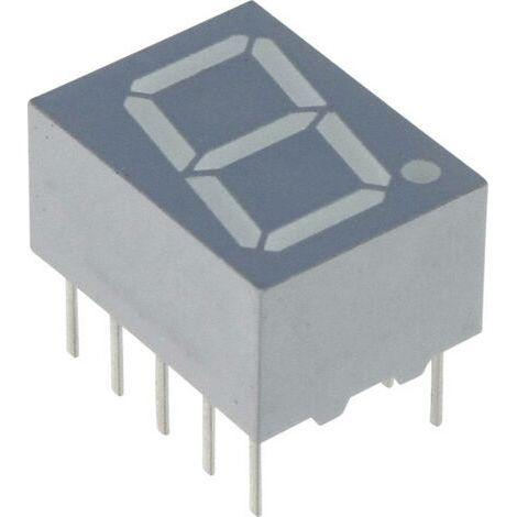 Vishay Afficheur 7 segments rouge 10 mm 1.8 V Nombre de chiffres: 1 (1/3)