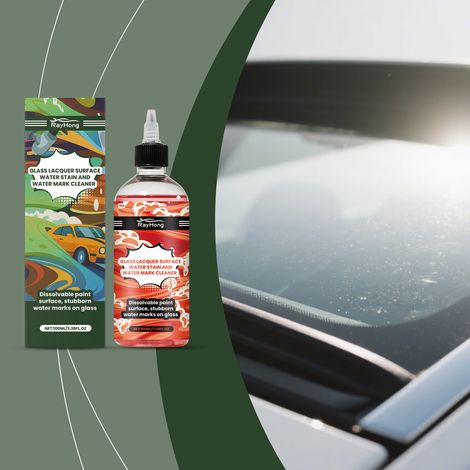 Glasfleckenentferner für Autoscheiben – Tägliche Reinigung und Pflege, entfernt Flecken und Wasserflecken – 100 ml -- DE (1/5)