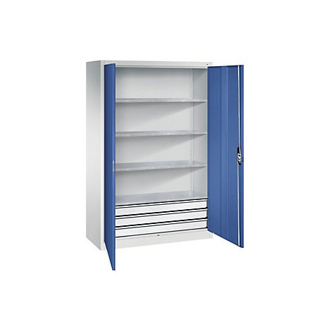 C+P 688014 Armoire d'atelier à portes battantes avec tiroirs (1/3)