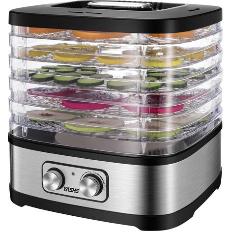 Déshydrateur Alimentaire, 5 Plateaux Réglables en Hauteur