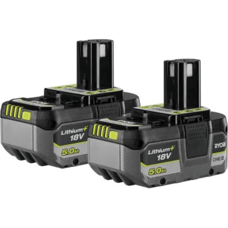 [JAMAIS UTILISÉ] Lot de 2 batteries RYOBI 18V One+ 5.0Ah Lithium-ion RB18LL50