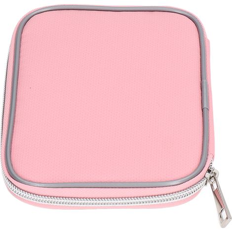 Petit sac ignifugé rose en tissu de fibre de verre et silicone haute température résistant à l'humidité et à l'eau, idéal pour les documents. (1/5)