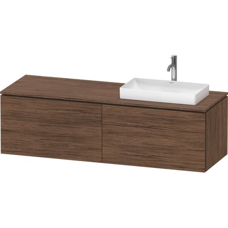 Duravit L-Cube Meuble sous-lavabo en console suspendu, avec plan