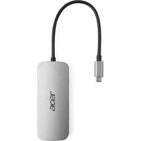 Acer 7in1 Type C Dongle Cablato USB 3.2 Gen 1 (3.1 Gen 1) Type-C Argento (1/4)
