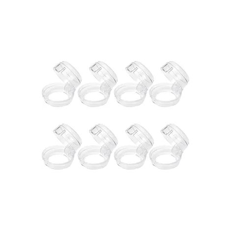 8er Set Herdknopf Kindersicherung, Herdschutz für Kinder, kinderfreundliche Herdsicherung für Herd & Backofen, Ø max. 6 cm, 4 cm hoch (1/5)