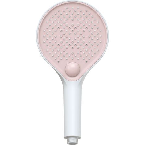 BERNSTEIN - Teleducha angulada antical, 3 chorros - Ø13x25,9cm - HB153R - Blanco / Rosa mate Blanco/rosa mate