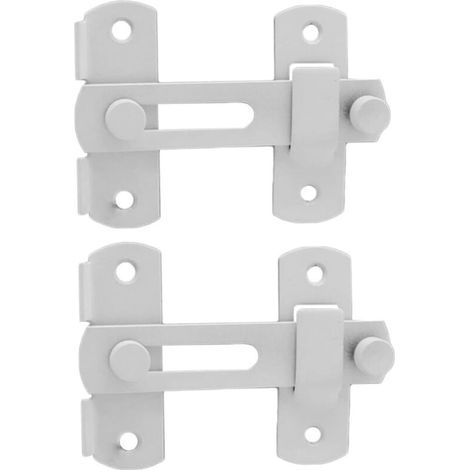Stainless steel door latch – Safety lock for sliding doors – Thickened base for durability – For bedrooms and garages (1/5)