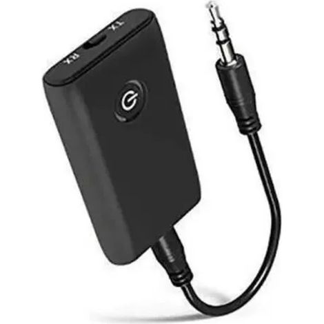 Adaptateur Bluetooth 5.0 - Récepteur Émetteur Audio 2-en-1 - Prise Jack 3,5 mm - Portée 10 m - Compatible TV PC Haut-Parleurs Écouteurs - 1 Pièce