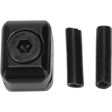 Boucle de serrage métallique pour câble d'arc, clip de fixation réglable pour arc à poulies, noire (1/5)