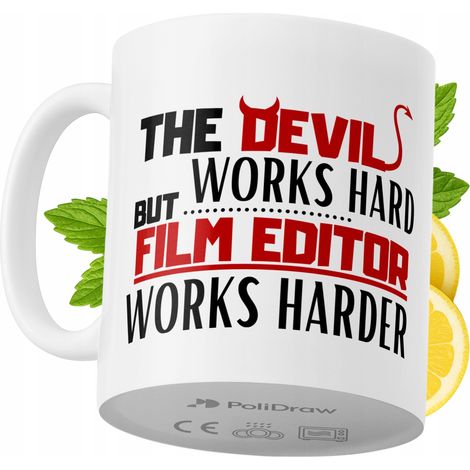 Lustige Kaffeetasse mit witzigem Textdesign für Filmeditoren – ideal für Geburtstage, Namenstage und Feiertage. Hochwertige Tasse für besondere Anlässe im Büro oder Homeoffice. Farbe: Weiß, 330 ml.