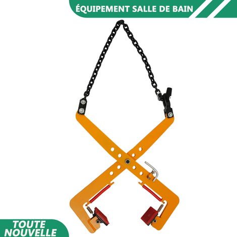 500kg / 1102.3lbs Pince de levage de charge Pinces de levage en acier allié Pinces de levage réglables Pince de pierre Ouverture 12.99-27.56inch (1/5)