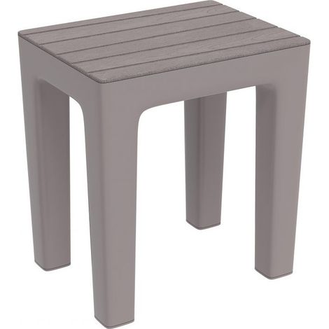 Taburete de Baño Gris Paloma Línea Woody