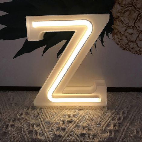 Lettres lumineuses, enseignes néon, décoration murale/de table pour bar à domicile, Noël, anniversaire, Saint-Valentin - blanc chaud (1/4)
