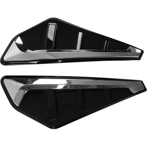 2 pièces garniture de déflecteur latéral auto accessoires extérieurs remplacement X5 F15 X5M F85 2019-2021 brillant noir (1/5)