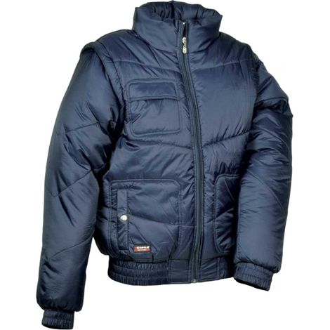 Cofra 2 in 1 Winter-Steppjacke mit Kapuze anthrazit L