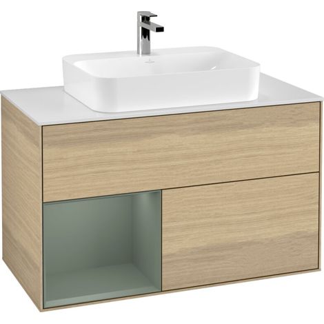 Villeroy & Boch F361GMPC Meuble sous-lavabo Finion F36 (1/2)