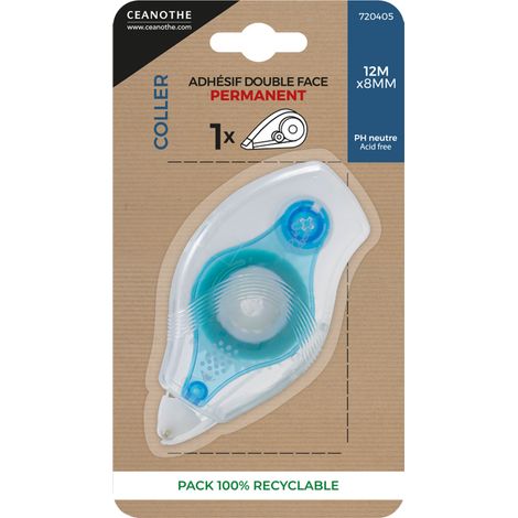 Dérouleur adhésif repositionnable double-face 12 m (1/3)