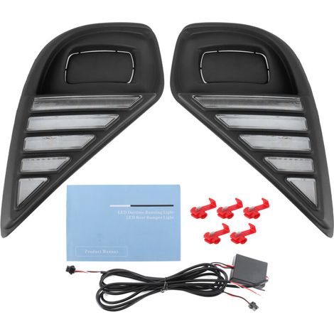 Front LED daytime running lights (DRL), 3-color turn signals suitable for Highlander 2019-2021 (1/4)