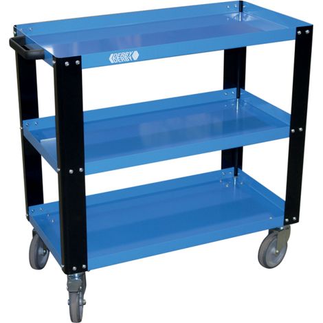 Carrello porta utensili officina 3 piani AZZURRO - NERO GR05-BN DERBY