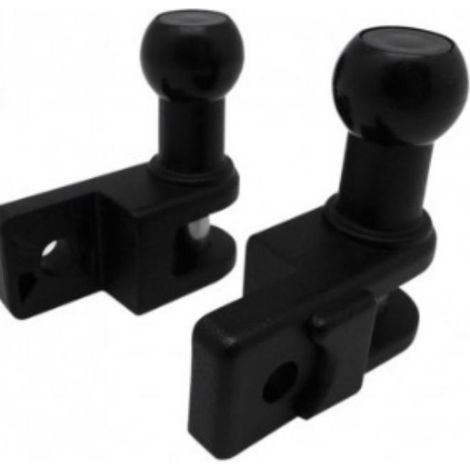 FPLUS juego soporte barandilla toldo negro , JUEGO SOPORTE BARANDILLA TOLDO NEGRO