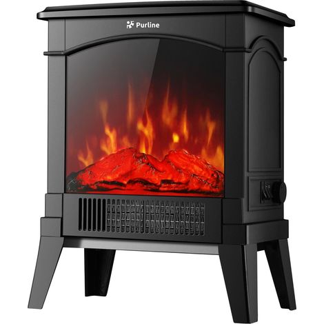 Caminetto elettrico compatto da pavimento 1500 W PURLINE CHE-100