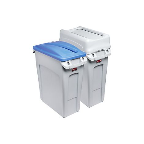 Rubbermaid  Stazione di raccolta differenziata  set da 2 SLIM