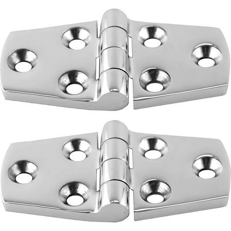 Charnières Ulisem pour meubles, ferrures de charnières, charnières robustes pour armoires de pont de bateau, 2 pièces, 38 mm x 76 mm (1/4)