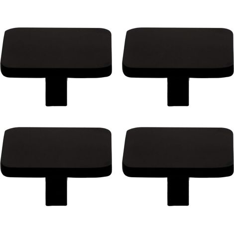 Lot De 4 Boutons De Meuble Carrés En Aluminium Poignées De Tiroir Simples À Un Trou Pour Commode Armoire Bibliothèque Et Placard Style Européen Pour Maison (1/5)