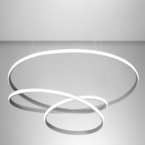 Lampadario led gea luce diva ss t moderna alluminio sospensione (1/5)