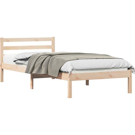 Maison Exclusive - Struttura del letto con testiera Marrone 215,5 x 95,5 x 69,5 cm