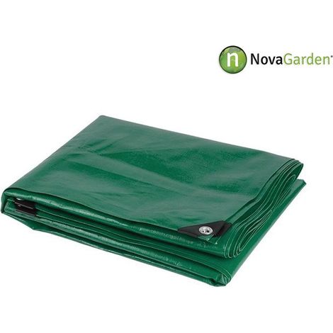 Lona de protecci贸n 80gr./m2 verde 3X5m impermeable (1/2)